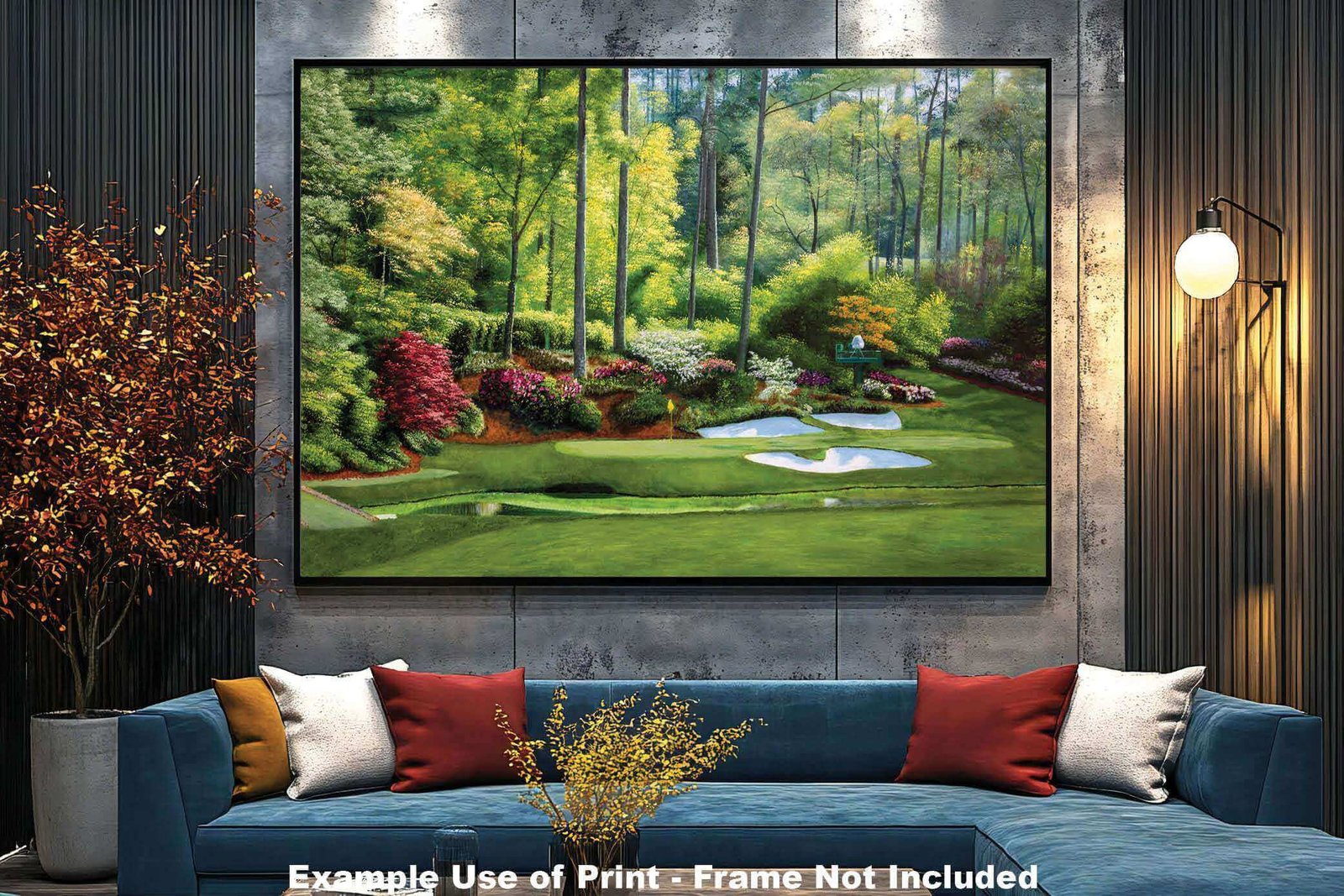 Augusta National Golf painting print poster pic Masters Golden Bell PGA Hole 12 artwork ANGC12RiOil02 RichimageArt.com 11