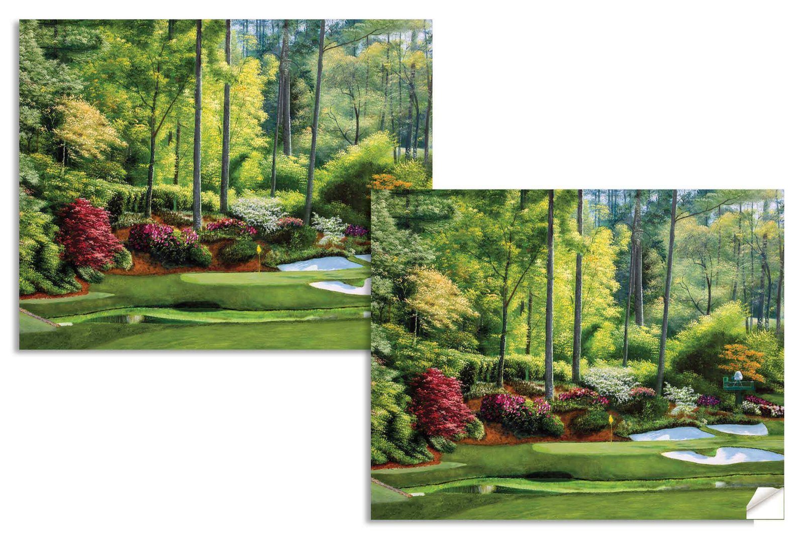 Augusta National Golf painting print poster pic Masters Golden Bell PGA Hole 12 artwork ANGC12RiOil02 RichimageArt.com 14