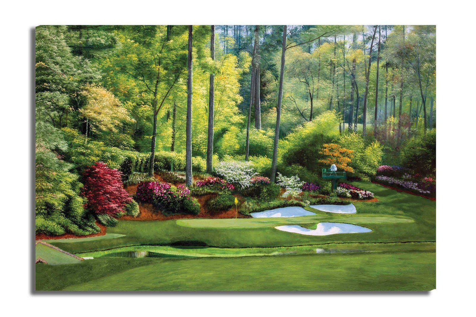 Augusta National Golf painting print poster pic Masters Golden Bell PGA Hole 12 artwork ANGC12RiOil02 RichimageArt.com 15