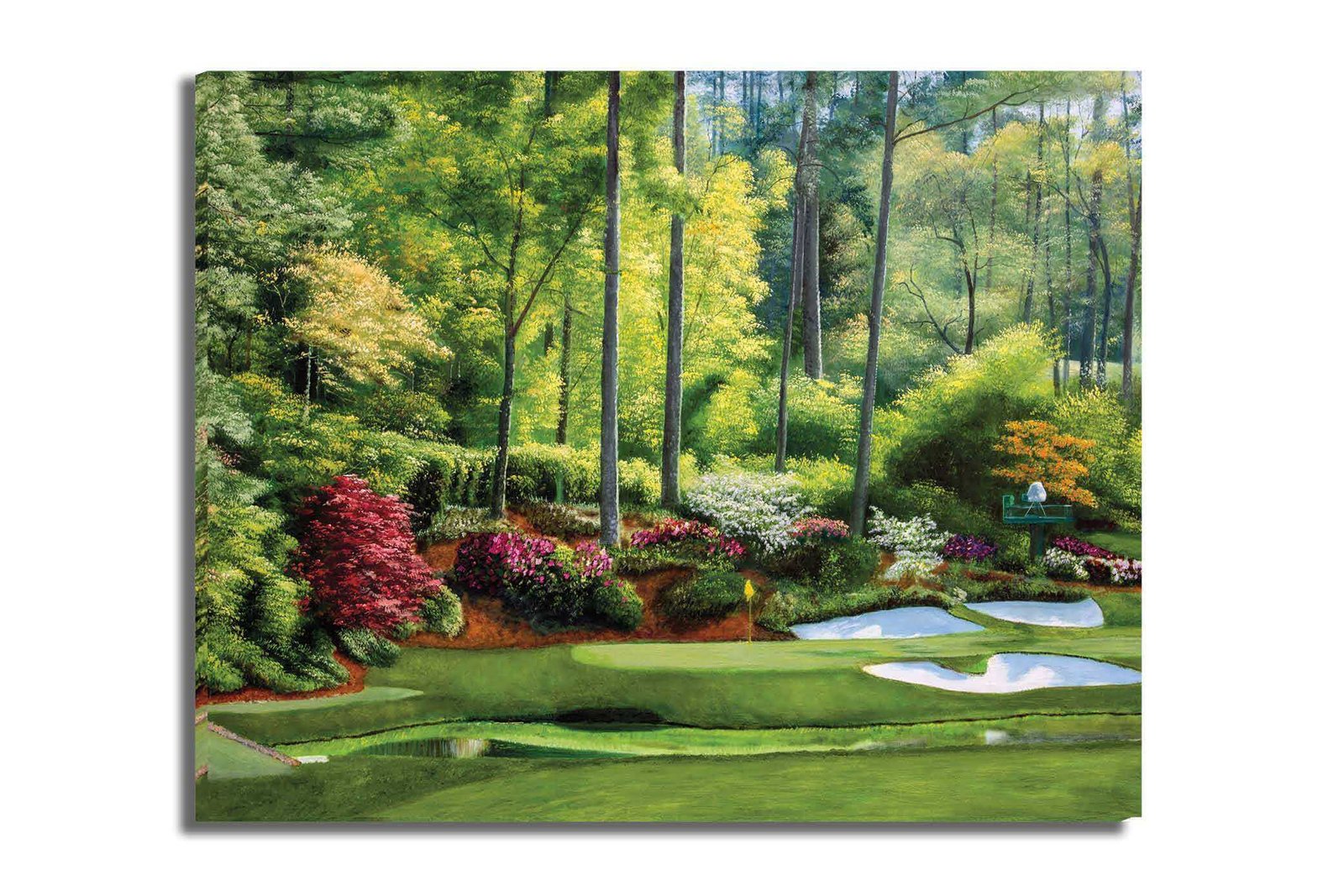 Augusta National Golf painting print poster pic Masters Golden Bell PGA Hole 12 artwork ANGC12RiOil02 RichimageArt.com 16