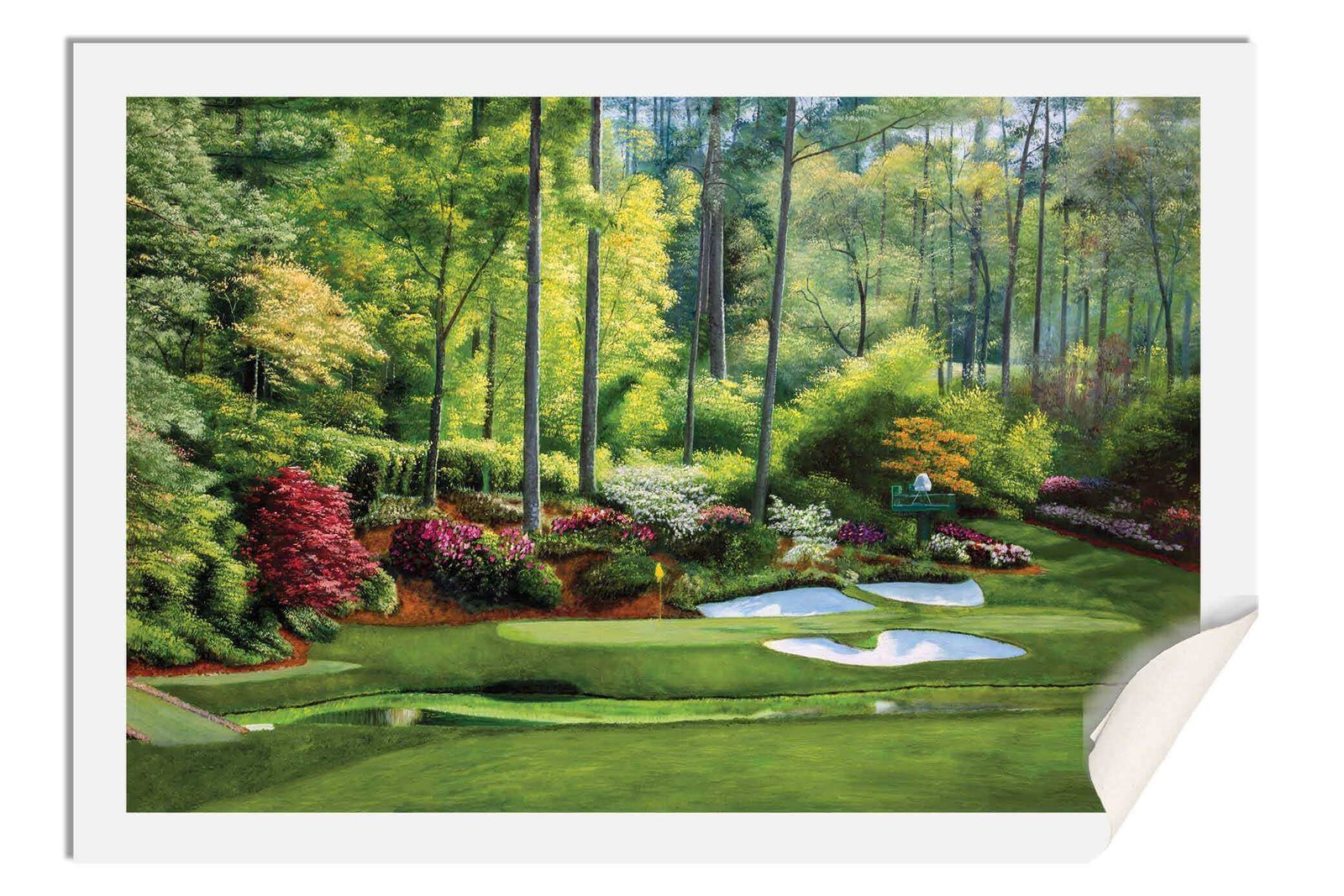 Augusta National Golf painting print poster pic Masters Golden Bell PGA Hole 12 artwork ANGC12RiOil02 RichimageArt.com 17
