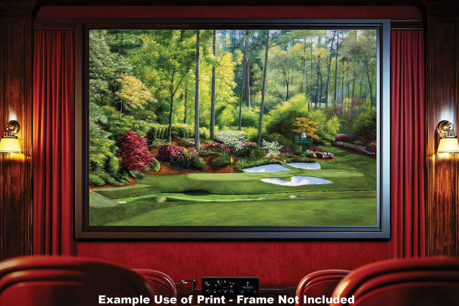 Augusta National Golf painting print poster pic Masters Golden Bell PGA Hole 12 artwork ANGC12RiOil02 RichimageArt.com 19