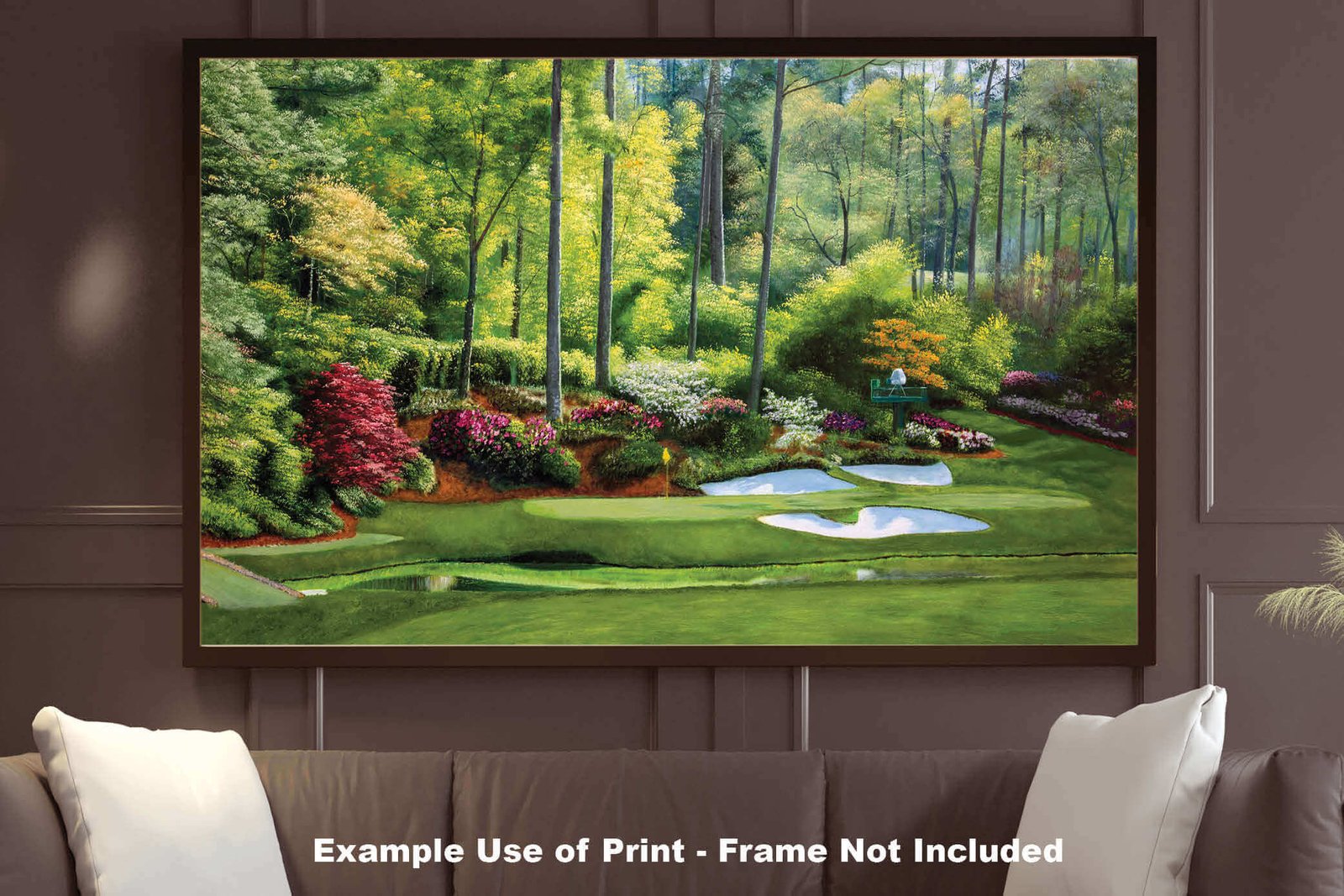 Augusta National Golf painting print poster pic Masters Golden Bell PGA Hole 12 artwork ANGC12RiOil02 RichimageArt.com 25
