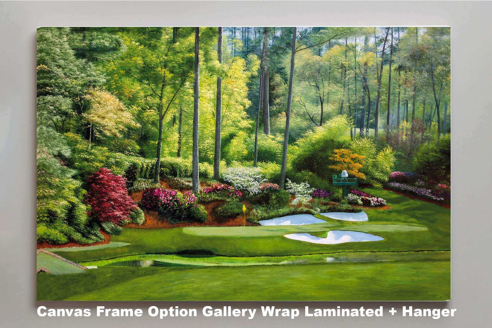 Augusta National Golf painting print poster pic Masters Golden Bell PGA Hole 12 artwork ANGC12RiOil02 RichimageArt.com 3