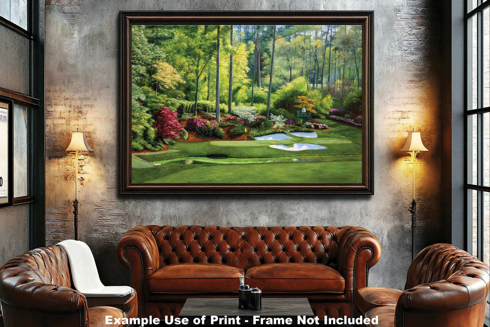 Augusta National Golf painting print poster pic Masters Golden Bell PGA Hole 12 artwork ANGC12RiOil02 RichimageArt.com 5