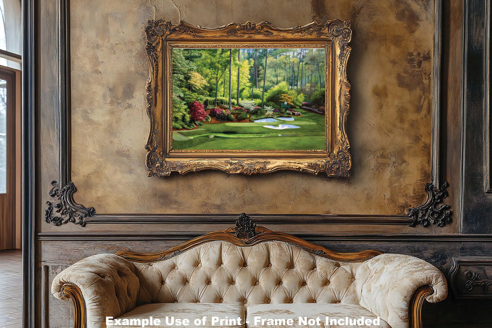 Augusta National Golf painting print poster pic Masters Golden Bell PGA Hole 12 artwork ANGC12RiOil02 RichimageArt.com 7