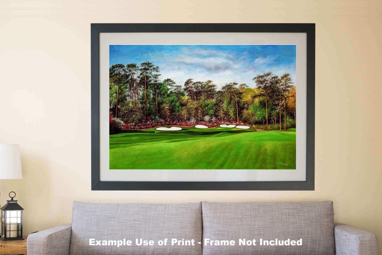 Augusta National Masters Amen Corner poster pic Golf Club Hole 13 painting print PGA Azalea artwork Masters Amen Corner ANGC13RiOil03 RichimageArt.com 10