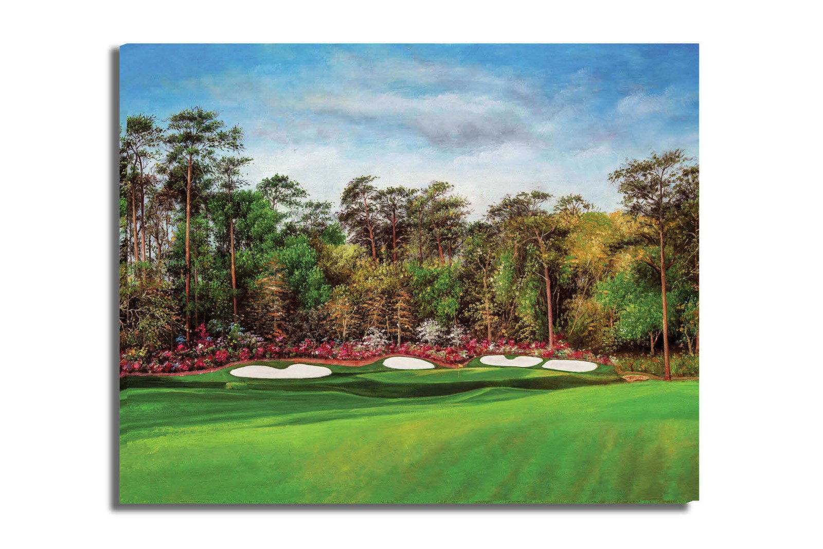 Augusta National Masters Amen Corner poster pic Golf Club Hole 13 painting print PGA Azalea artwork Masters Amen Corner ANGC13RiOil03 RichimageArt.com 16