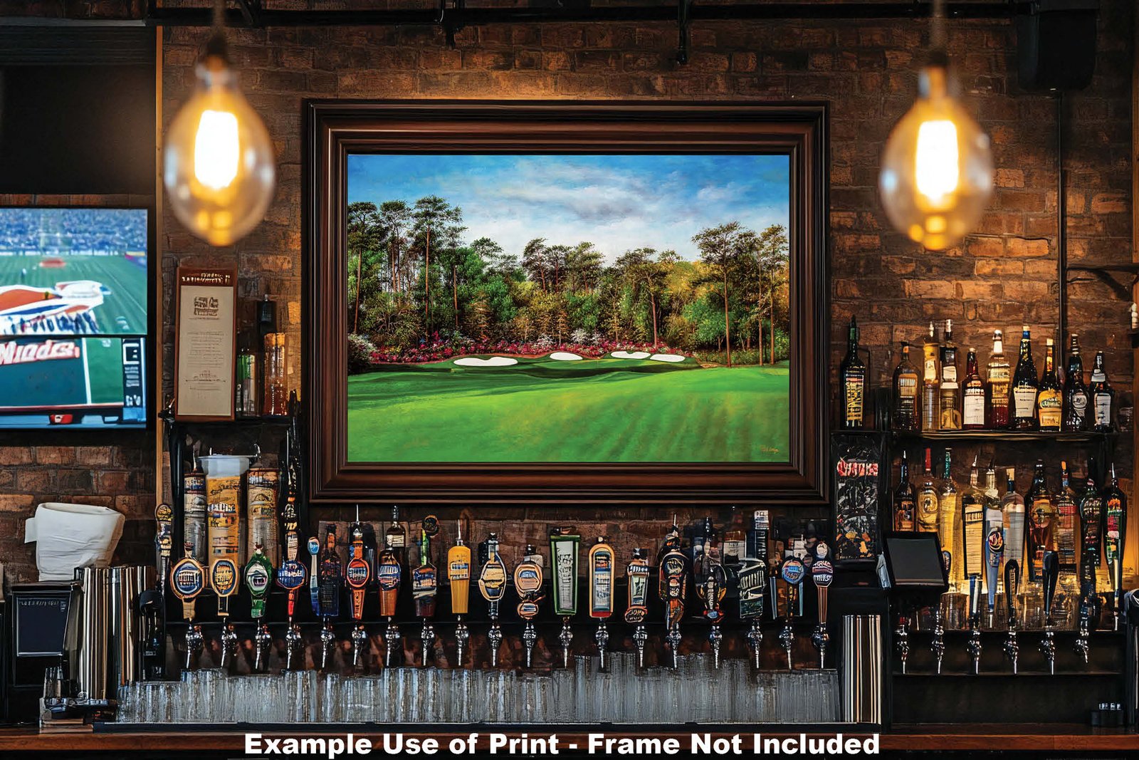 Augusta National Masters Amen Corner poster pic Golf Club Hole 13 painting print PGA Azalea artwork Masters Amen Corner ANGC13RiOil03 RichimageArt.com 20