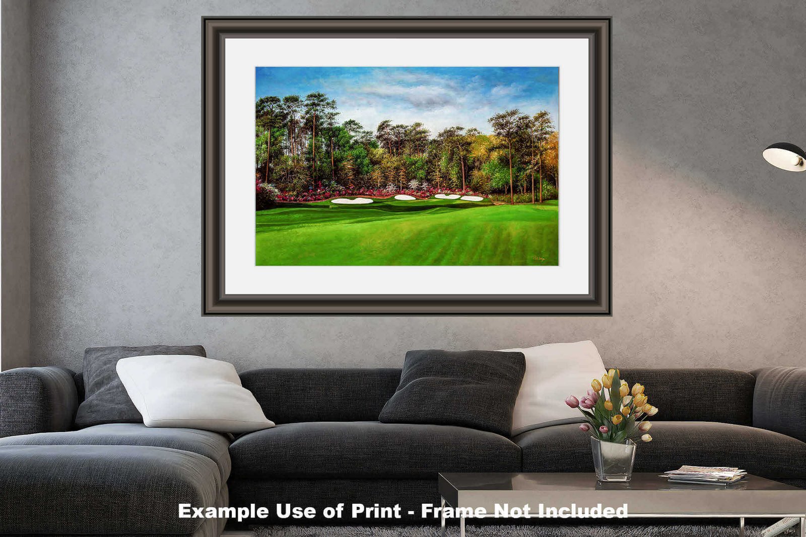 Augusta National Masters Amen Corner poster pic Golf Club Hole 13 painting print PGA Azalea artwork Masters Amen Corner ANGC13RiOil03 RichimageArt.com 26