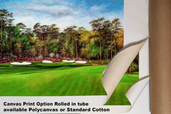 Augusta National Masters Amen Corner poster pic Golf Club Hole 13 painting print PGA Azalea artwork Masters Amen Corner ANGC13RiOil03 RichimageArt.com 4