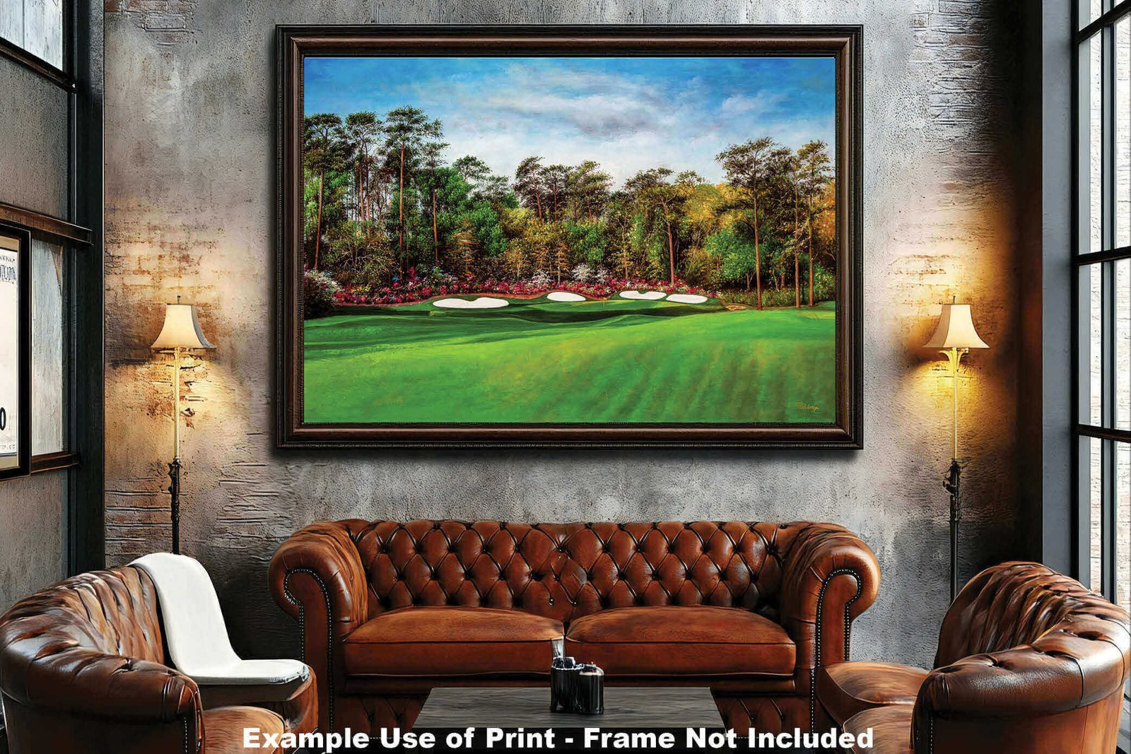 Augusta National Masters Amen Corner poster pic Golf Club Hole 13 painting print PGA Azalea artwork Masters Amen Corner ANGC13RiOil03 RichimageArt.com 5