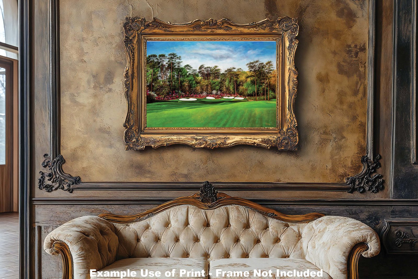 Augusta National Masters Amen Corner poster pic Golf Club Hole 13 painting print PGA Azalea artwork Masters Amen Corner ANGC13RiOil03 RichimageArt.com 7