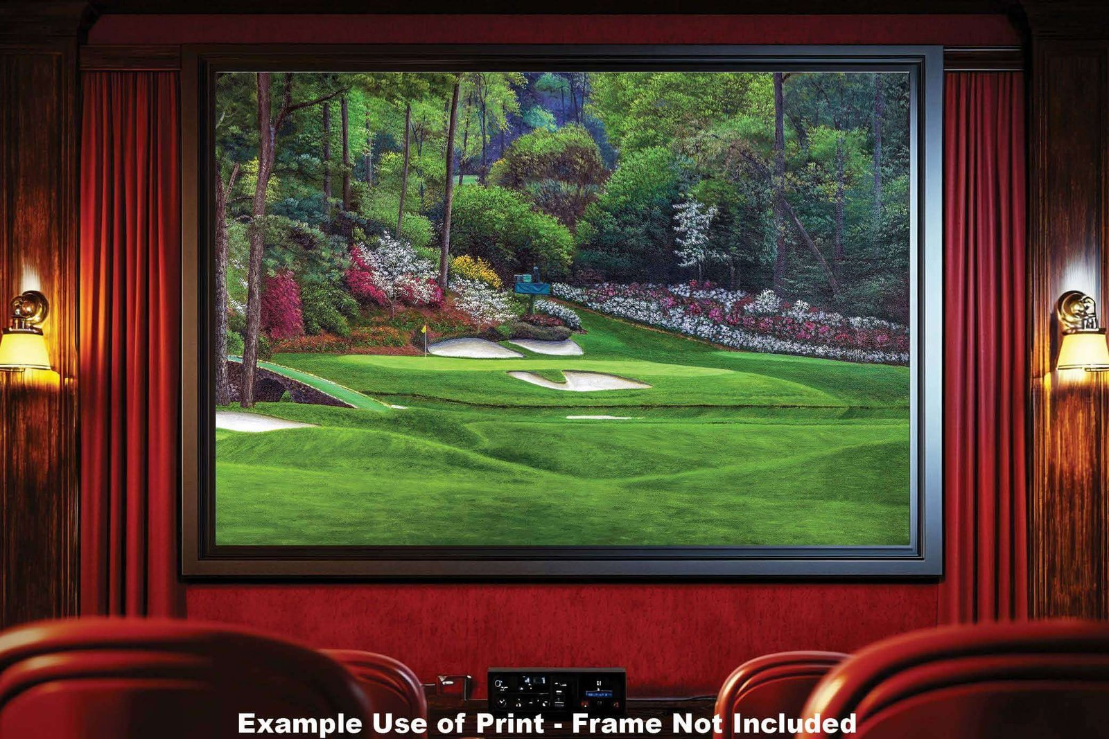 Augusta National PGA poster painting print Golf Hole 12 artwork pic Masters Golden Bell ANGC12RiOil03 RichimageArt.com 19