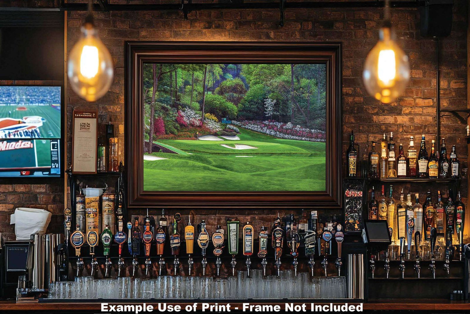 Augusta National PGA poster painting print Golf Hole 12 artwork pic Masters Golden Bell ANGC12RiOil03 RichimageArt.com 20