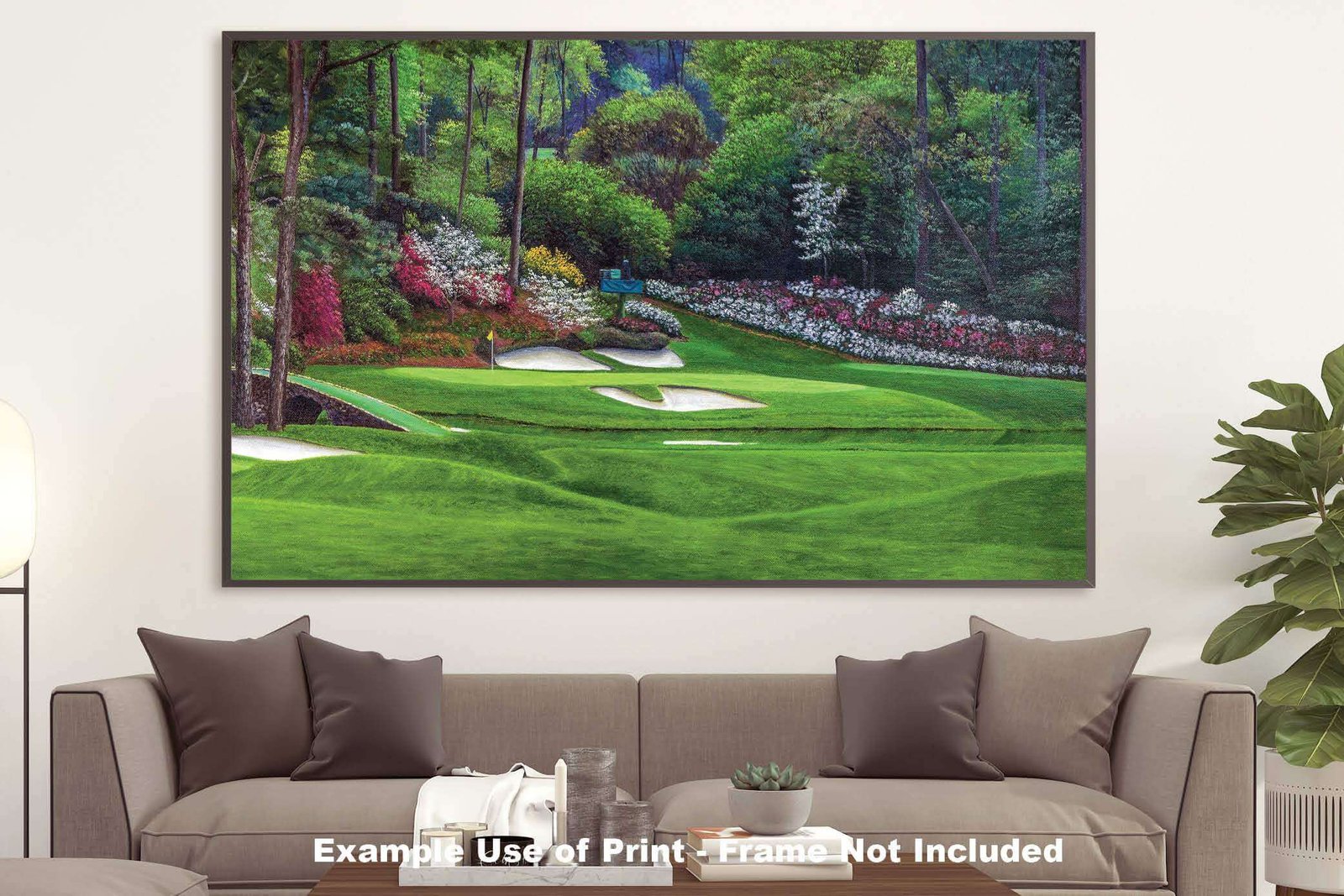 Augusta National PGA poster painting print Golf Hole 12 artwork pic Masters Golden Bell ANGC12RiOil03 RichimageArt.com 23