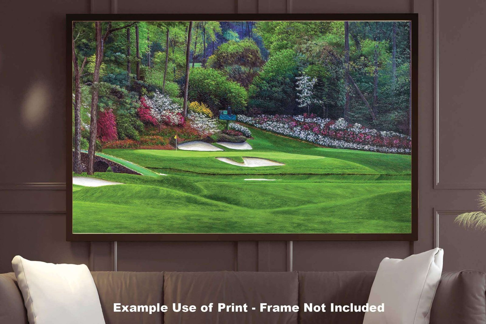 Augusta National PGA poster painting print Golf Hole 12 artwork pic Masters Golden Bell ANGC12RiOil03 RichimageArt.com 25