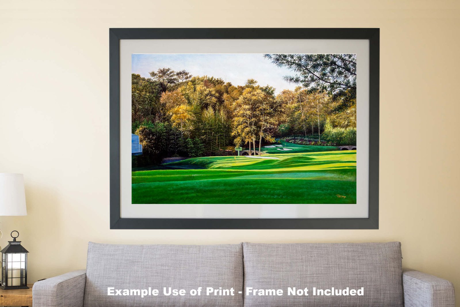 Augusta National artwork Amen Corner White Dogwood Golden Bell pic poster Masters Golf Club Hole 11 12 painting print PGA ANGC112RiOil02 RichimageArt.com 10
