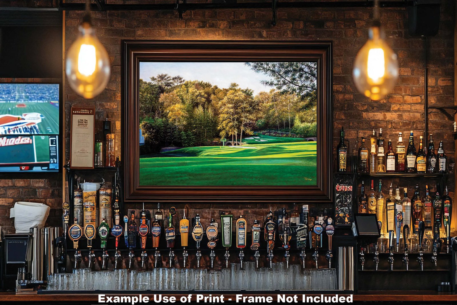 Augusta National artwork Amen Corner White Dogwood Golden Bell pic poster Masters Golf Club Hole 11 12 painting print PGA ANGC112RiOil02 RichimageArt.com 20