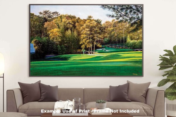 Augusta National artwork Amen Corner White Dogwood Golden Bell pic poster Masters Golf Club Hole 11 12 painting print PGA ANGC112RiOil02 RichimageArt.com 21