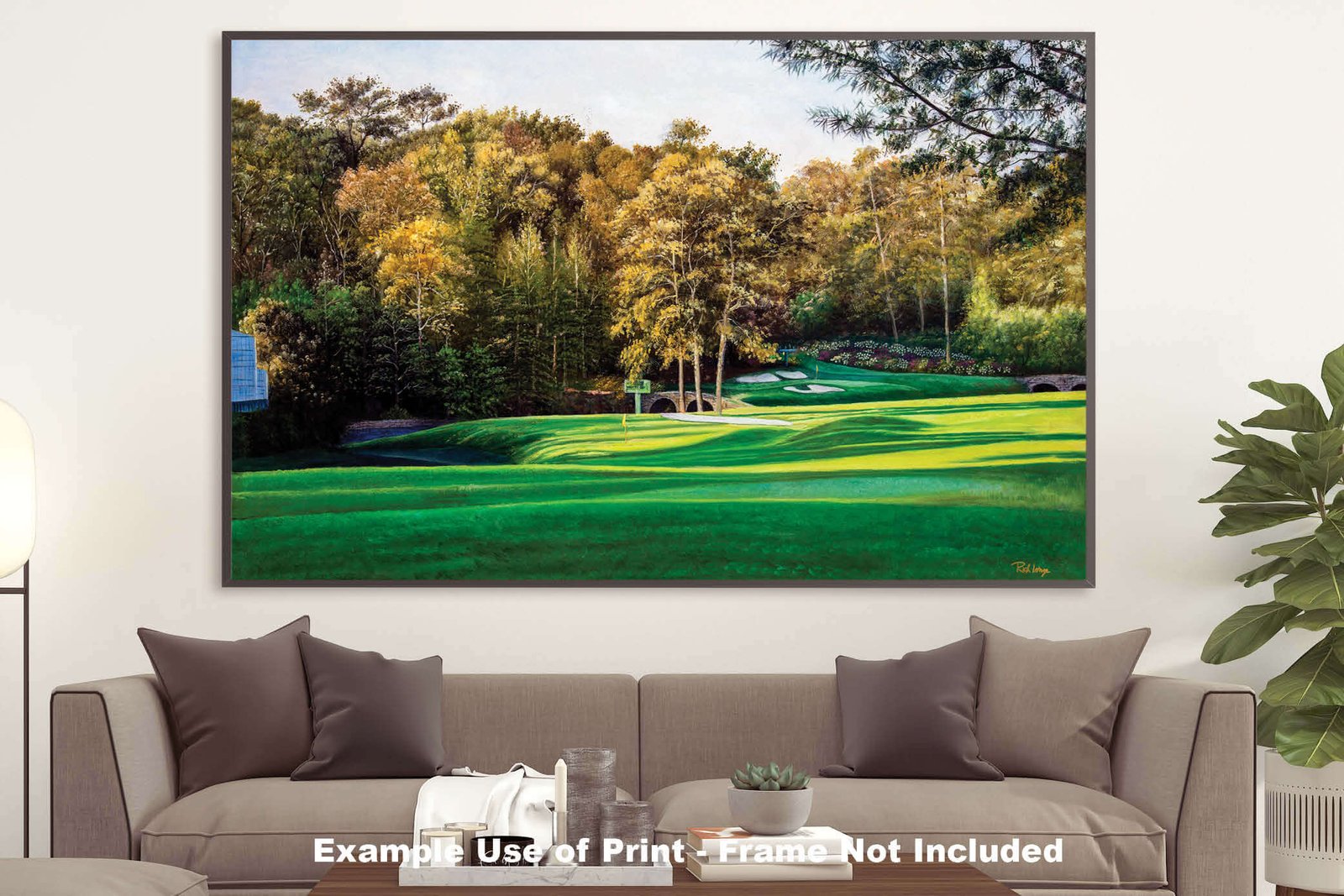 Augusta National artwork Amen Corner White Dogwood Golden Bell pic poster Masters Golf Club Hole 11 12 painting print PGA ANGC112RiOil02 RichimageArt.com 21
