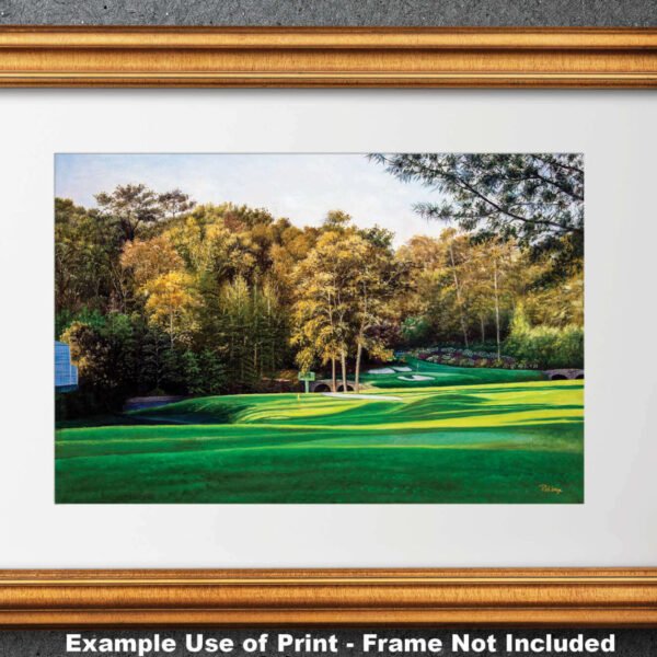 Augusta National artwork Amen Corner White Dogwood Golden Bell pic poster Masters Golf Club Hole 11 12 painting print PGA ANGC112RiOil02 RichimageArt.com 28