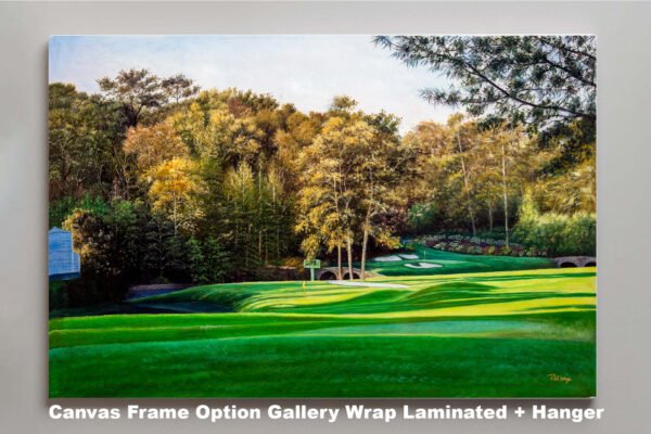Augusta National artwork Amen Corner White Dogwood Golden Bell pic poster Masters Golf Club Hole 11 12 painting print PGA ANGC112RiOil02 RichimageArt.com 3