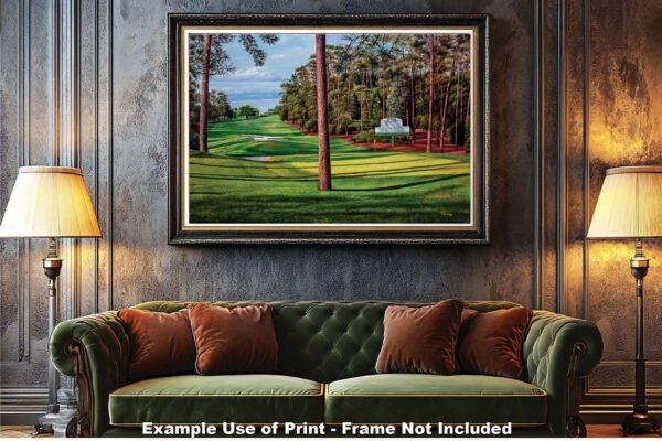 Augusta National artwork Camellia pic poster Masters Golf Club Hole 10 painting print PGA ANGC10RiOil02 RichimageArt.com 10