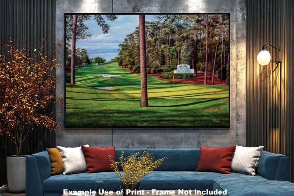 Augusta National artwork Camellia pic poster Masters Golf Club Hole 10 painting print PGA ANGC10RiOil02 RichimageArt.com 13
