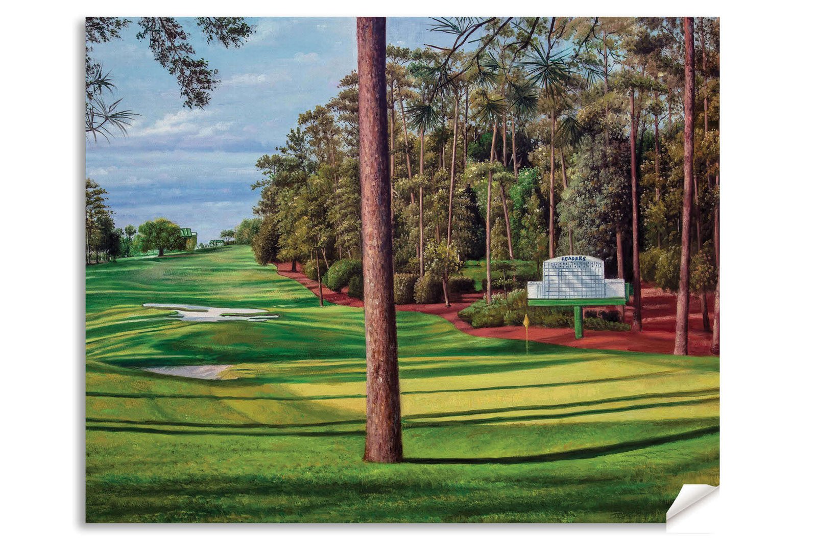 Augusta National artwork Camellia pic poster Masters Golf Club Hole 10 painting print PGA ANGC10RiOil02 RichimageArt.com 13