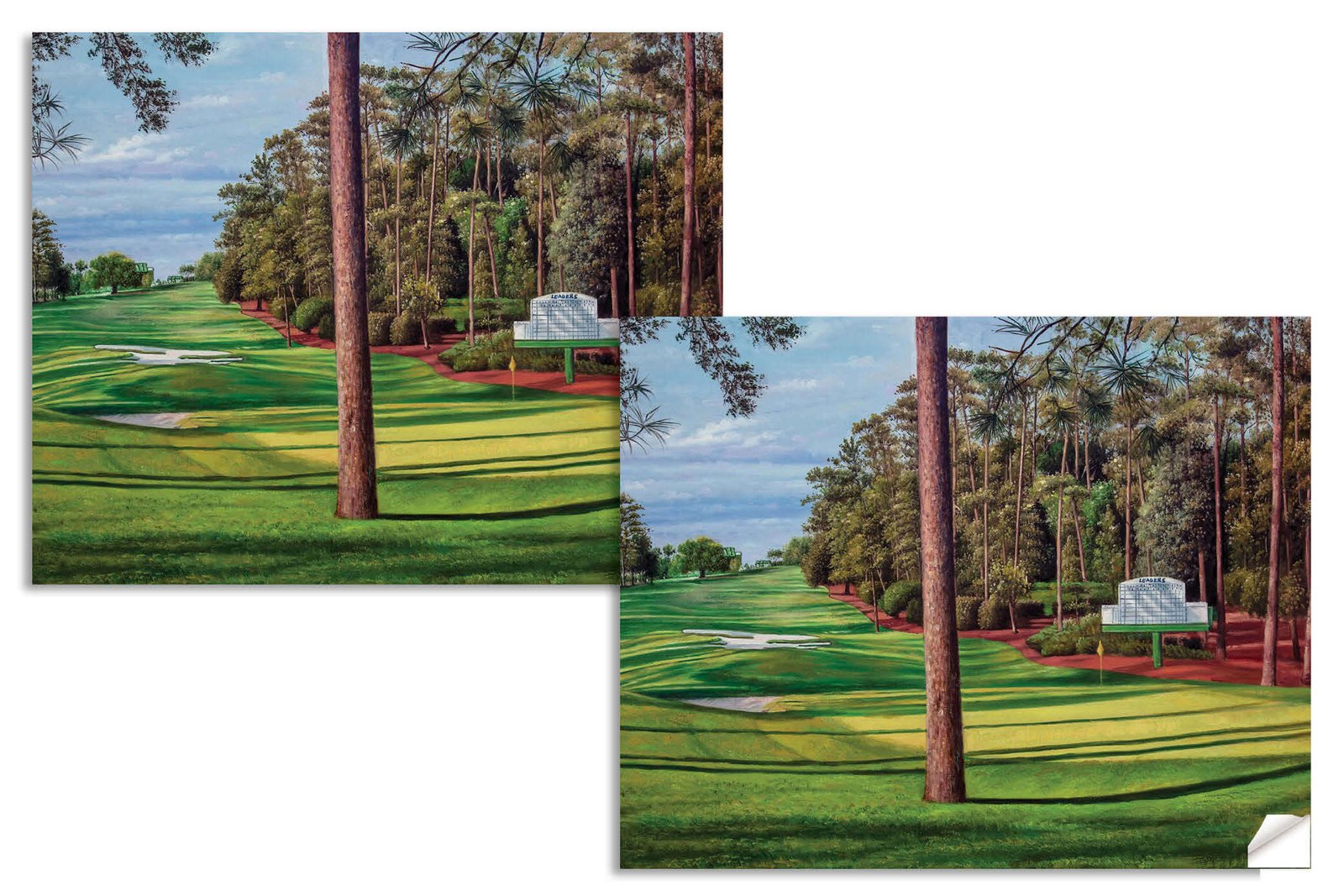 Augusta National artwork Camellia pic poster Masters Golf Club Hole 10 painting print PGA ANGC10RiOil02 RichimageArt.com 14