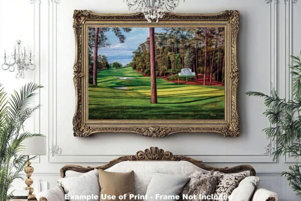 Augusta National artwork Camellia pic poster Masters Golf Club Hole 10 painting print PGA ANGC10RiOil02 RichimageArt.com 15