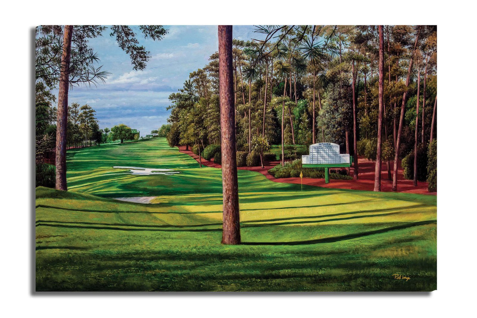 Augusta National artwork Camellia pic poster Masters Golf Club Hole 10 painting print PGA ANGC10RiOil02 RichimageArt.com 15