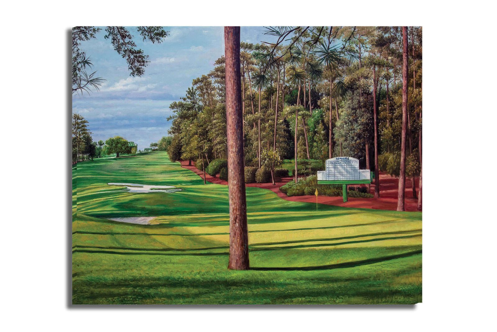 Augusta National artwork Camellia pic poster Masters Golf Club Hole 10 painting print PGA ANGC10RiOil02 RichimageArt.com 16