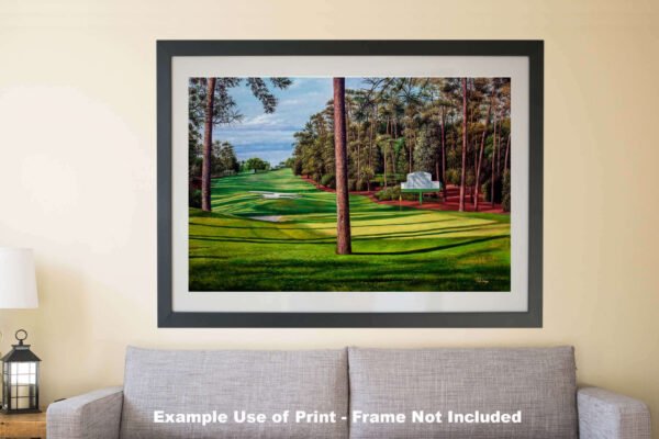 Augusta National artwork Camellia pic poster Masters Golf Club Hole 10 painting print PGA ANGC10RiOil02 RichimageArt.com 17
