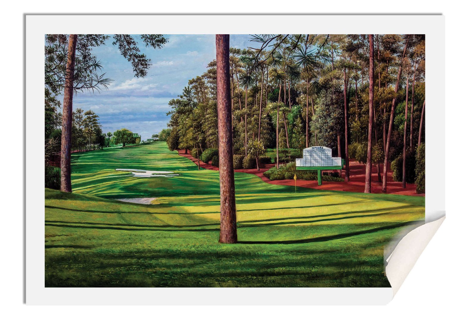 Augusta National artwork Camellia pic poster Masters Golf Club Hole 10 painting print PGA ANGC10RiOil02 RichimageArt.com 17