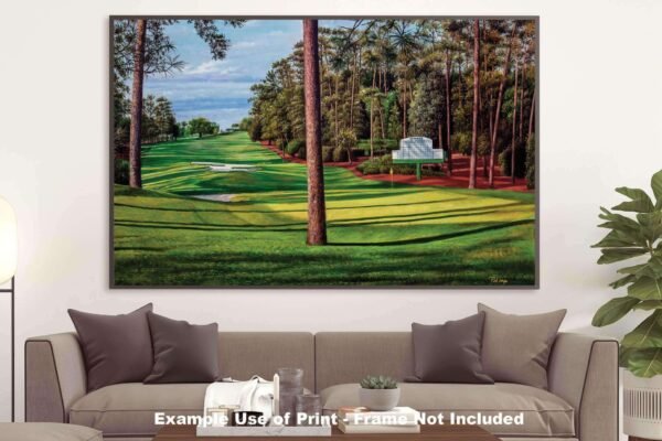 Augusta National artwork Camellia pic poster Masters Golf Club Hole 10 painting print PGA ANGC10RiOil02 RichimageArt.com 18
