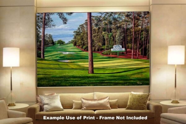 Augusta National artwork Camellia pic poster Masters Golf Club Hole 10 painting print PGA ANGC10RiOil02 RichimageArt.com 19