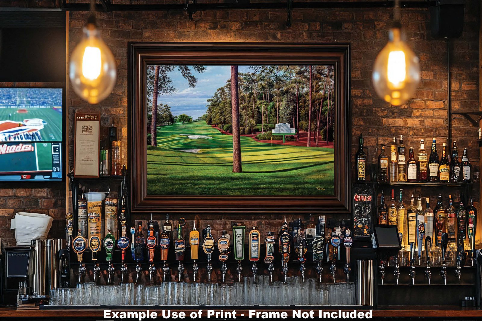 Augusta National artwork Camellia pic poster Masters Golf Club Hole 10 painting print PGA ANGC10RiOil02 RichimageArt.com 20