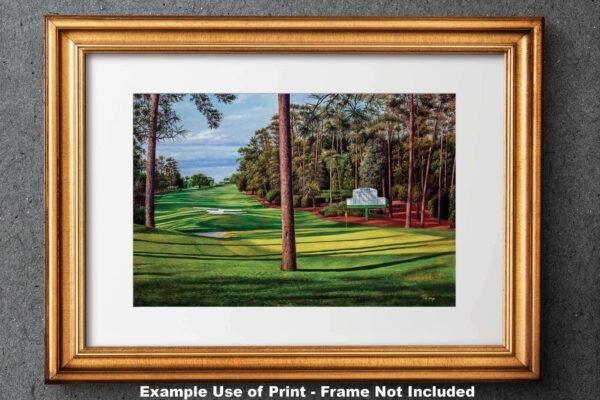 Augusta National artwork Camellia pic poster Masters Golf Club Hole 10 painting print PGA ANGC10RiOil02 RichimageArt.com 24