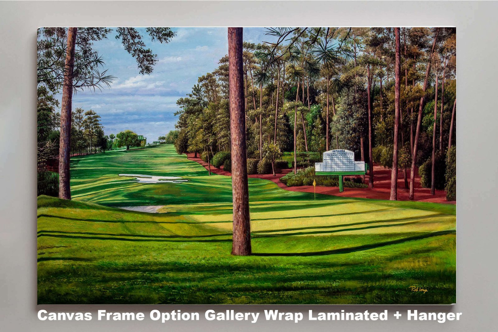 Augusta National artwork Camellia pic poster Masters Golf Club Hole 10 painting print PGA ANGC10RiOil02 RichimageArt.com 3