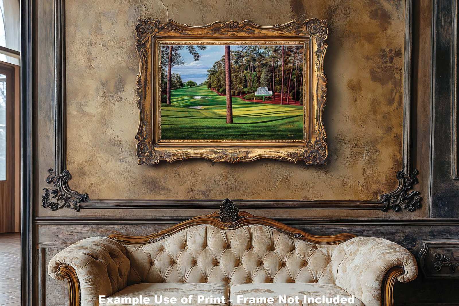 Augusta National artwork Camellia pic poster Masters Golf Club Hole 10 painting print PGA ANGC10RiOil02 RichimageArt.com 7