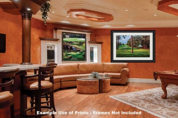 Augusta National artwork Camellia pic poster Masters Golf Club Hole 10 painting print PGA ANGC10RiOil02 RichimageArt.com 8