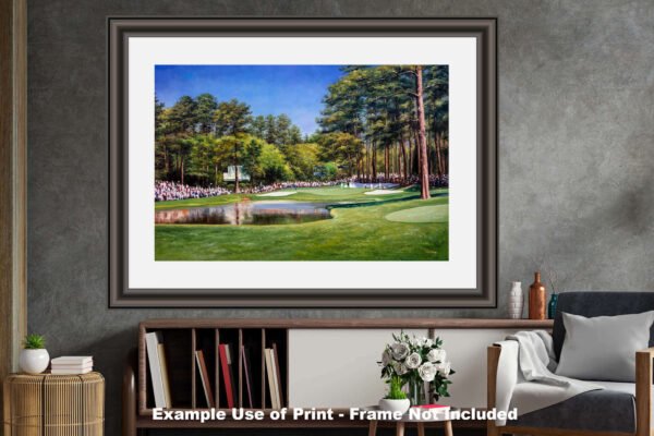 Augusta National painting print Golf Club Course Hole 16 Redbud Masters pic artwork PGA poster ANGC16RiOil01 RichimageArt.com 27