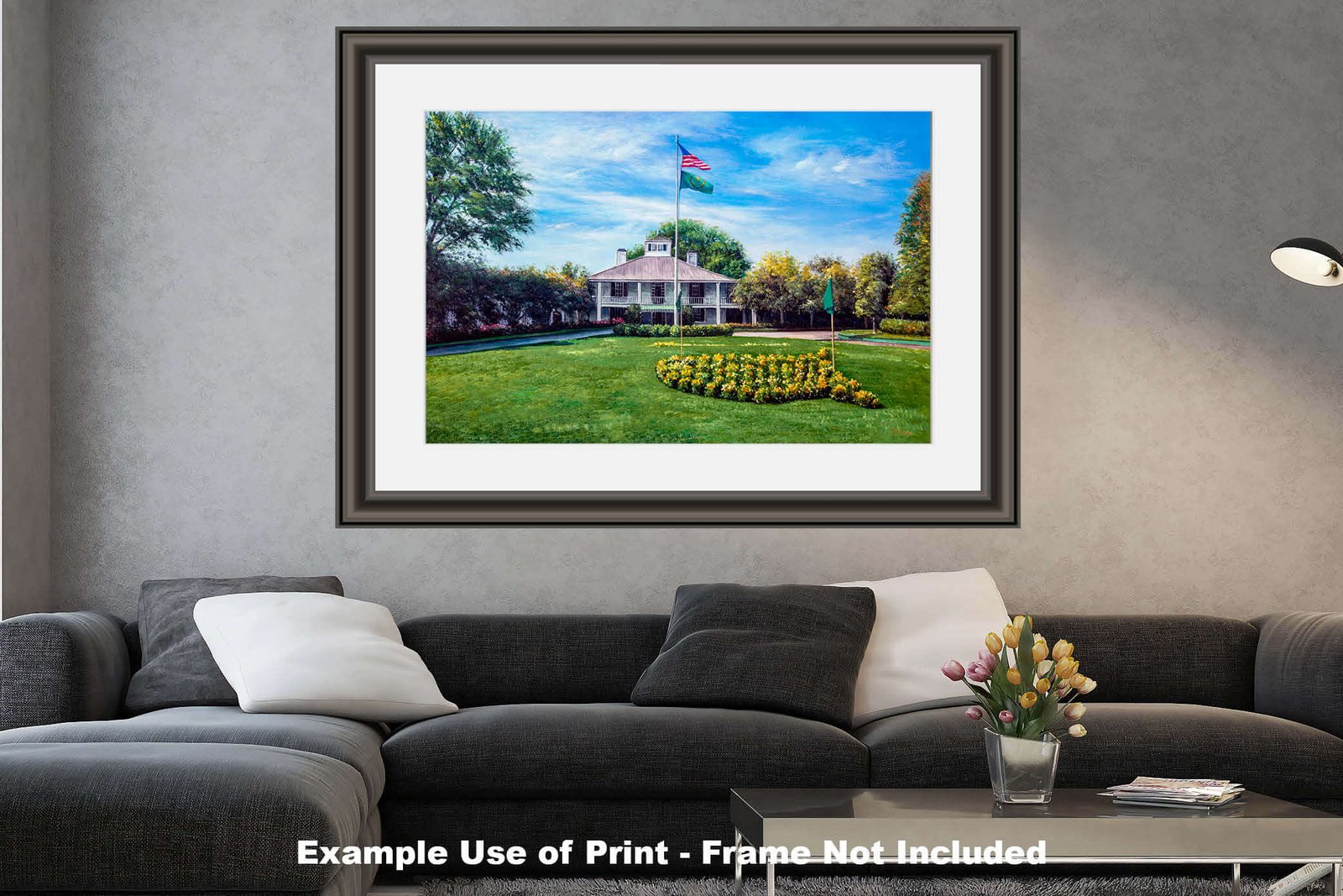 Augusta National painting print poster pic Masters Clubhouse Club House Oil Painting Art Print PGA Golf Course artwork ANGCchRiOil1 RichimageArt.com 26