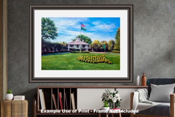 Augusta National painting print poster pic Masters Clubhouse Club House Oil Painting Art Print PGA Golf Course artwork ANGCchRiOil1 RichimageArt.com 27