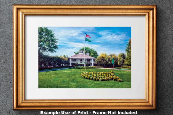 Augusta National painting print poster pic Masters Clubhouse Club House Oil Painting Art Print PGA Golf Course artwork ANGCchRiOil1 RichimageArt.com 28