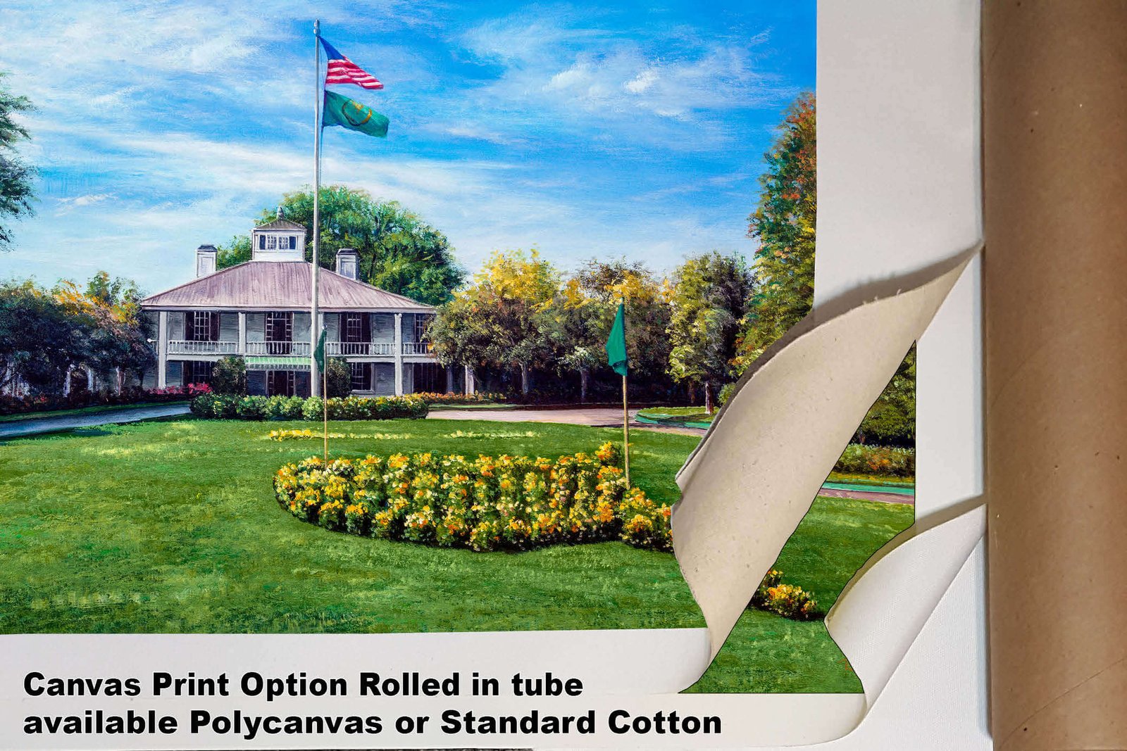 Augusta National painting print poster pic Masters Clubhouse Club House Oil Painting Art Print PGA Golf Course artwork ANGCchRiOil1 RichimageArt.com 4