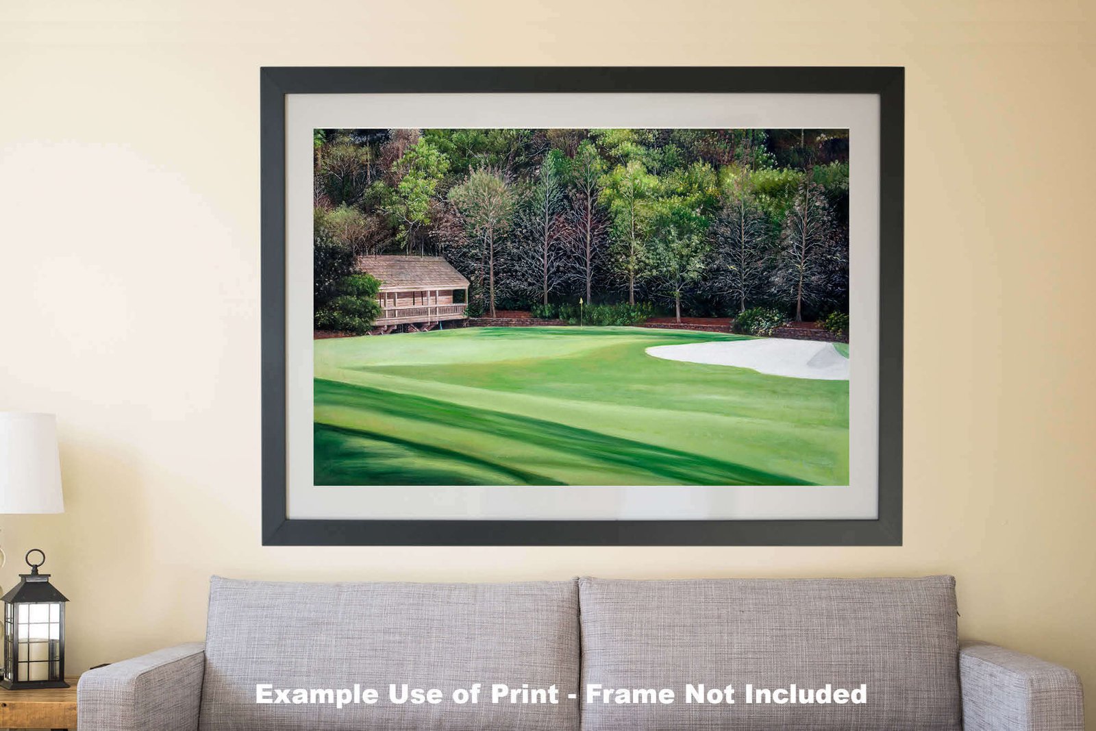 Augusta National poster painting print pic Masters Amen Corner White Dogwood PGA Golf Club Hole 11 artwork ANGC11RiOil02 RichimageArt.com 10