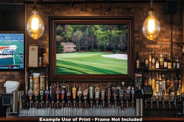 Augusta National poster painting print pic Masters Amen Corner White Dogwood PGA Golf Club Hole 11 artwork ANGC11RiOil02 RichimageArt.com 11